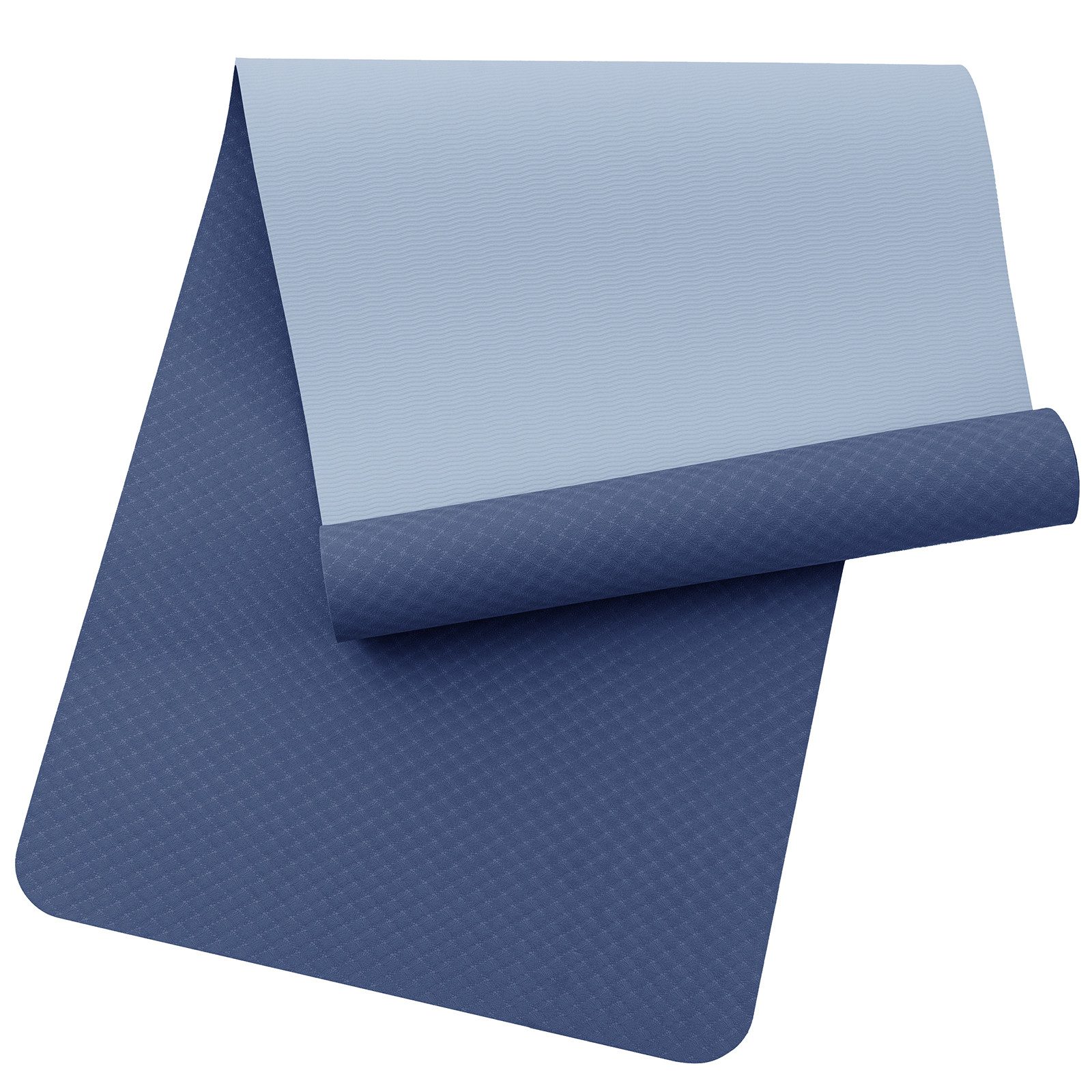 Good Nite Yogamatte Yogamatte rutschfest aus TPE 6mm Dicke– mit Tragegurt (1-St), 183 x 61 x 0,6 cm, Umweltfreundliche Fitnessmatte
