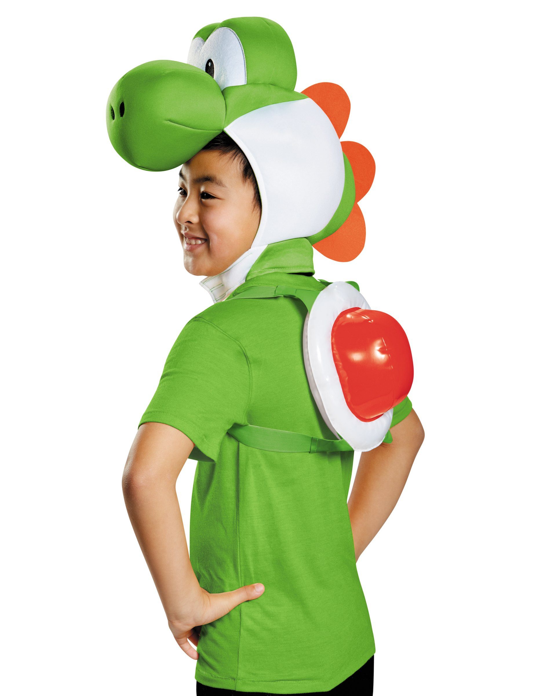 Disguise Kostüm Yoshi Kostüm-Set für Kinder Nintendo Lizenzartikel grün-weiss-rot