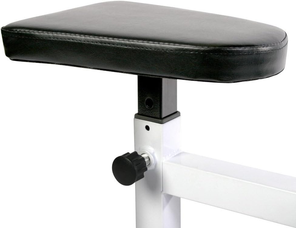 Physionics Hantelbank Physionics® Curlbank - Verstellbar, bis 200 kg – Bizepsbank, Scottbank