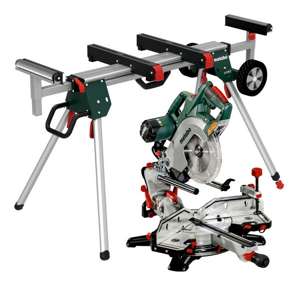 metabo Kapp- und Gehrungssäge KGSV 72, Xact SYM Set Kappsäge mit Maschinenständer KSU 251