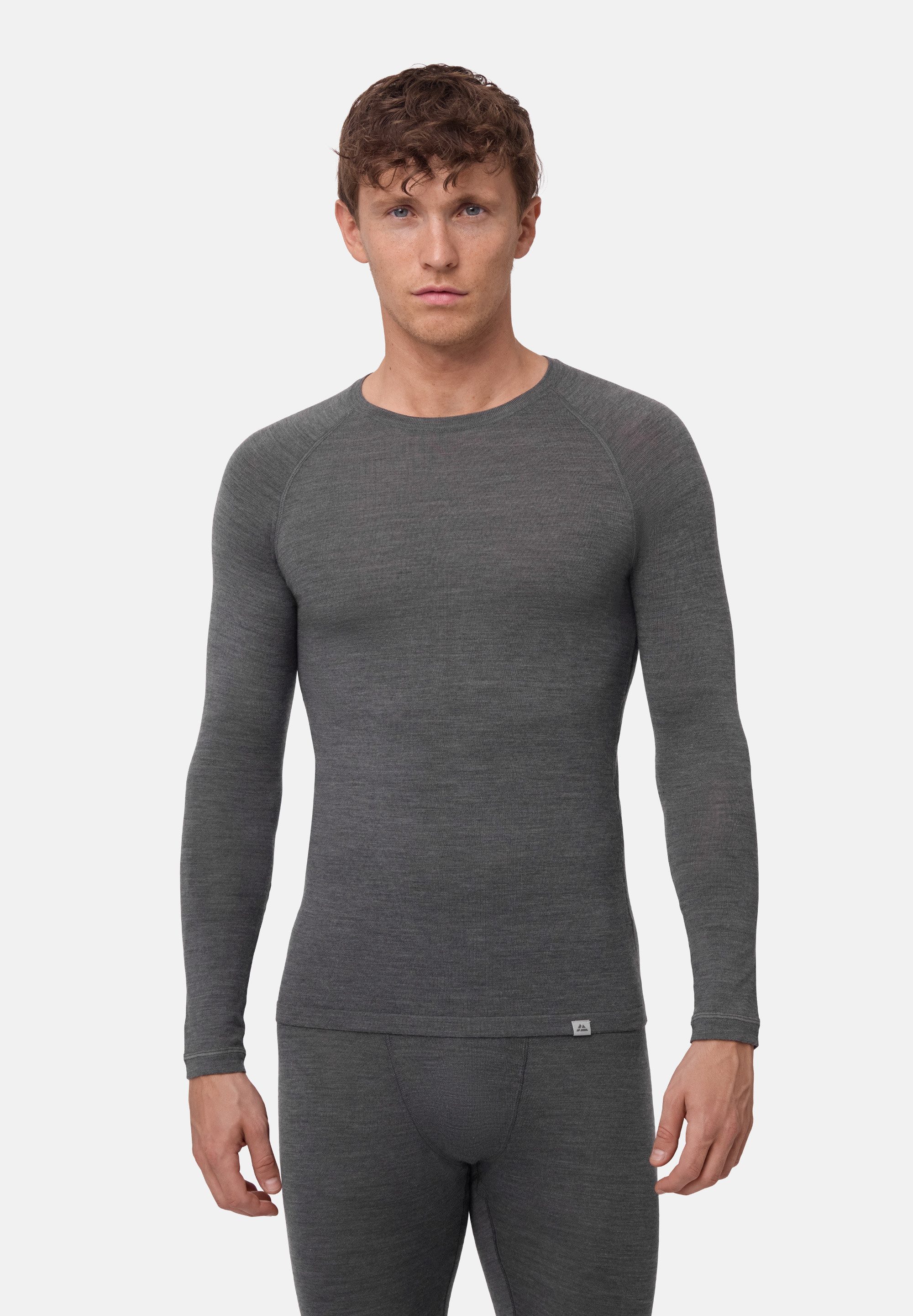 DANISH ENDURANCE Funktionsshirt Merino Langarm Shirt, Funktionsunterwäsche, weich & temperaturregulierend