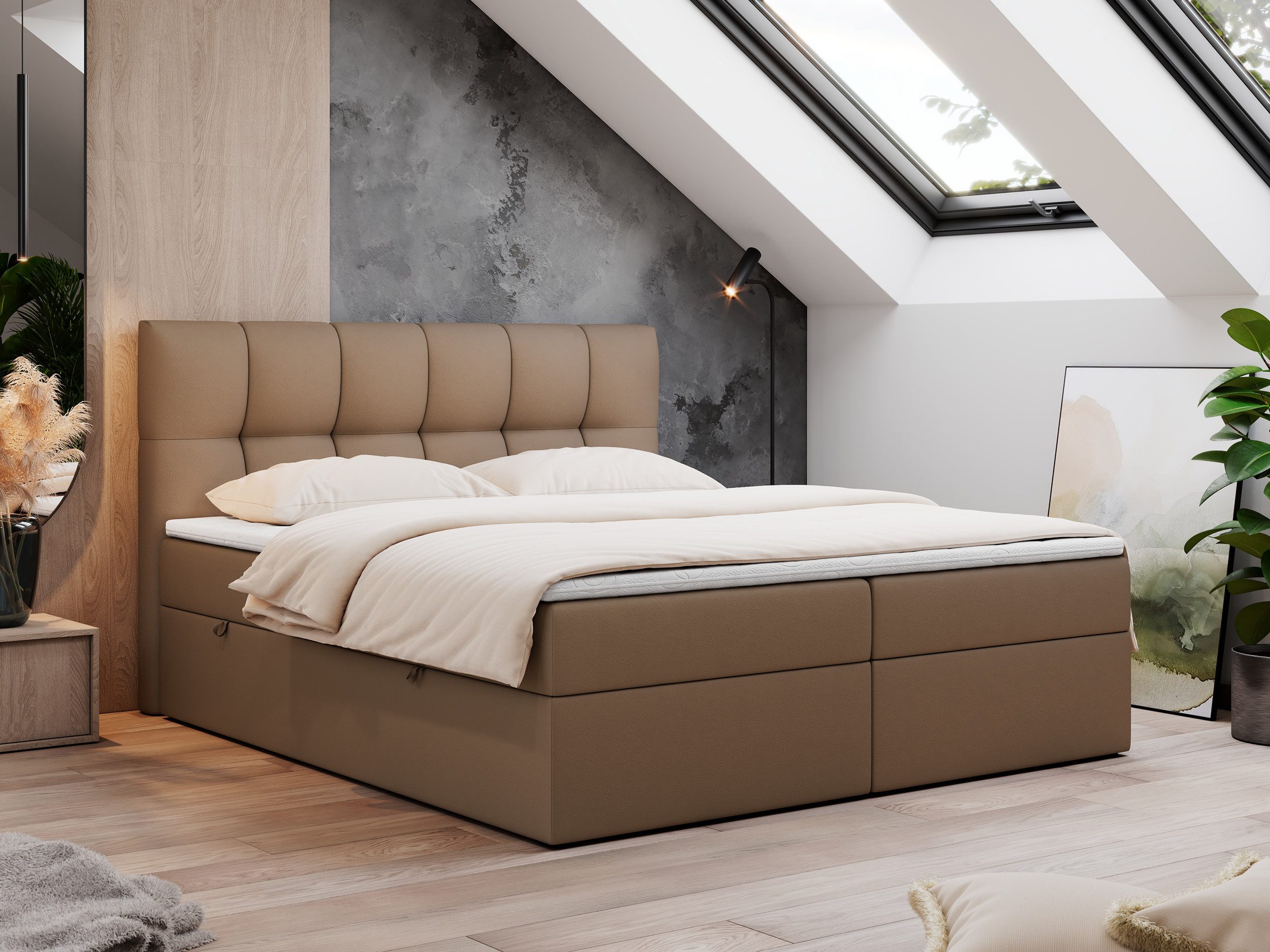 MKS MÖBEL Boxspringbett Rico (Set, Packung, günstig online kaufen