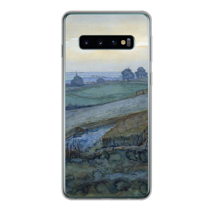 MuchoWow Handyhülle Landschaft bei Arnheim - Piet Mondrian Phone Case Handyhülle Samsung Galaxy S10 Silikon Schutzhülle