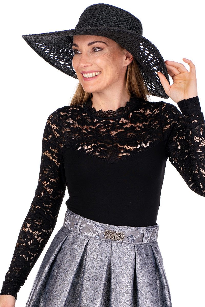 Hangowear Blusenbody Blusenbody - AMINA - schwarz, weiß