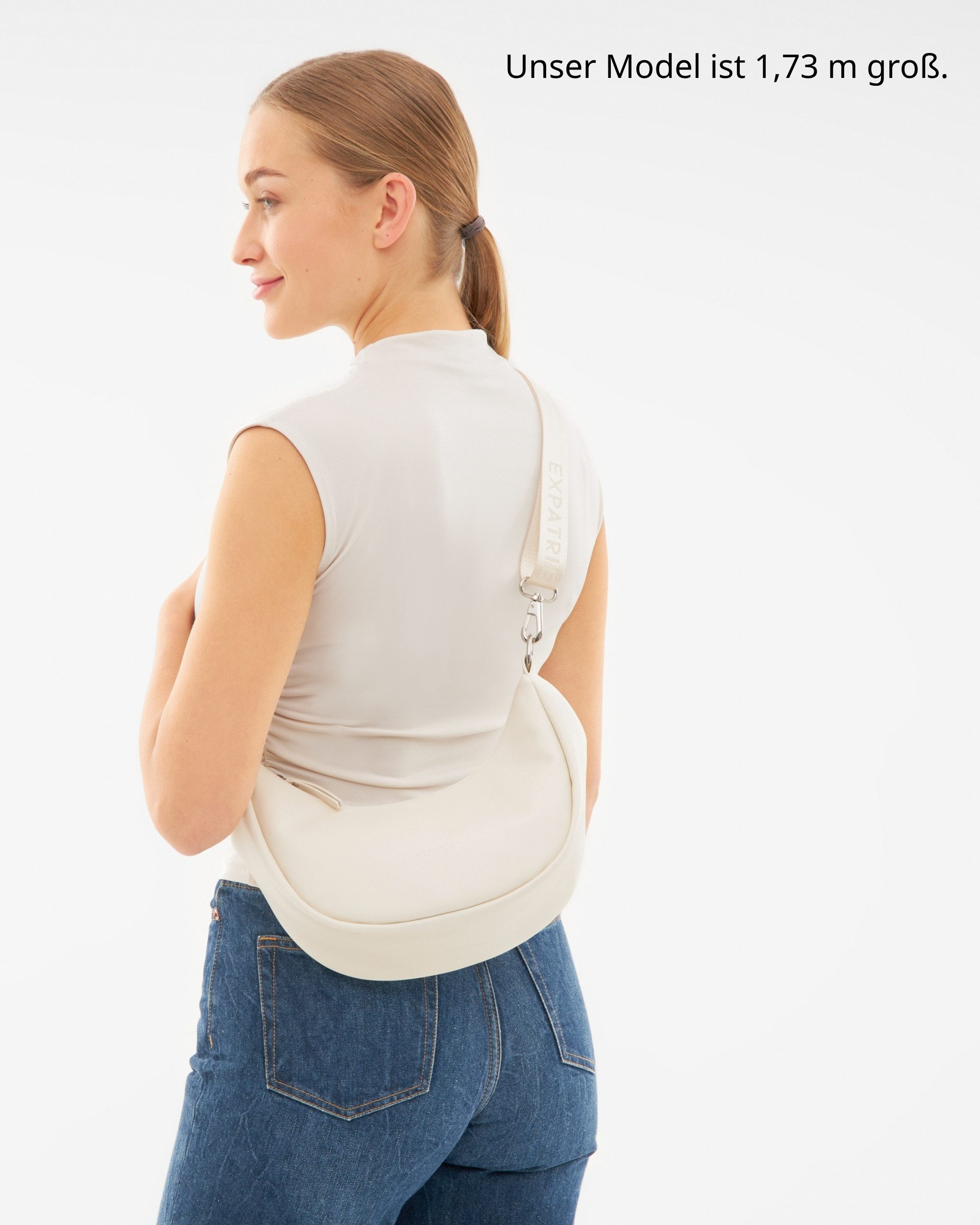 Expatrié Umhängetasche Lea Small Half Moon Bag Schultertasche, Elegante Cro günstig online kaufen