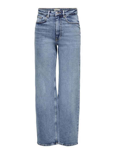 ONLY Weite Jeans Juicy (1-tlg) Впередes Detail, Plain/ohne Details