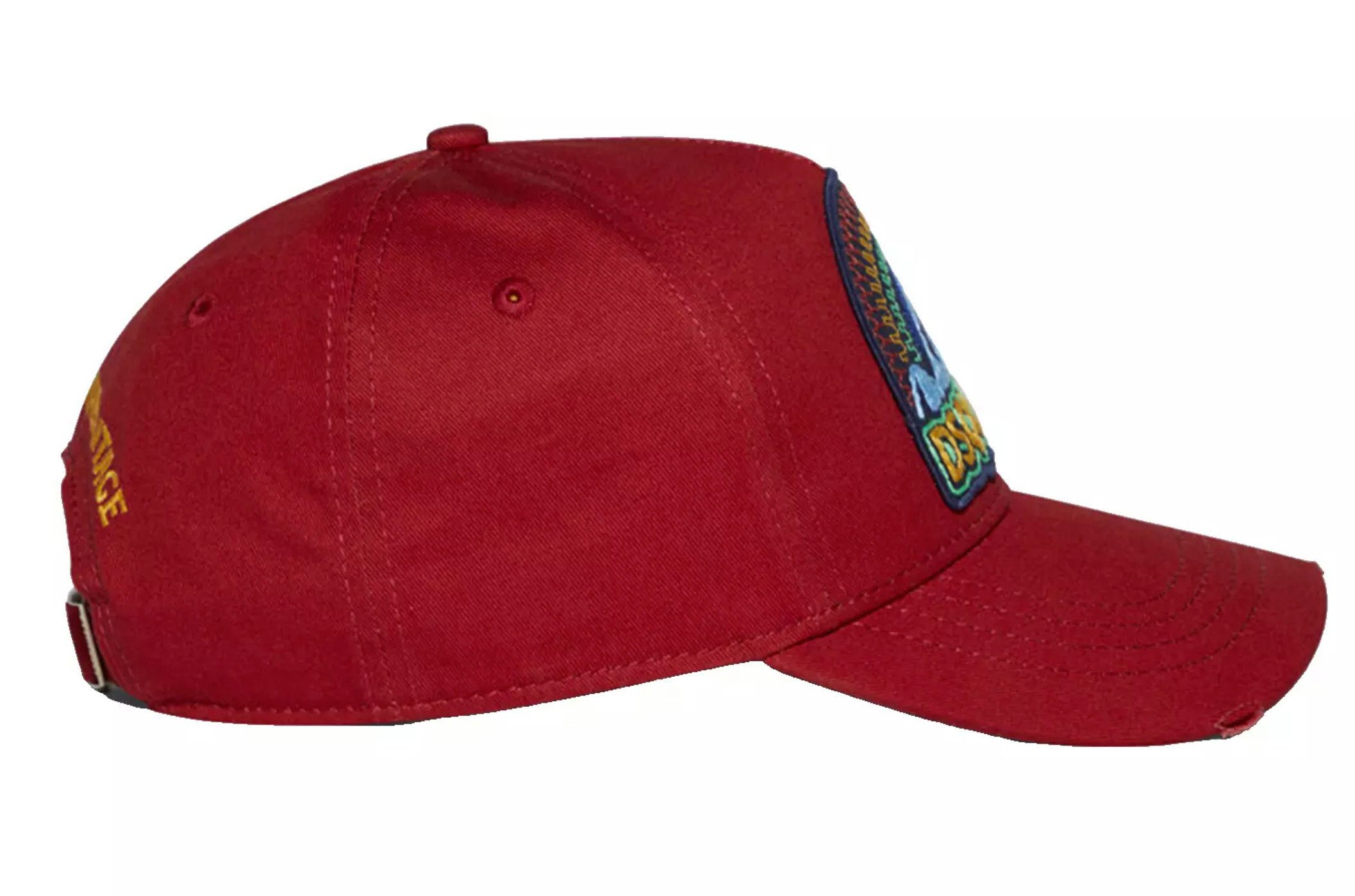 Dsquared2 Baseball Cap Rainbow Basebalkappe Heritage Icon Kappe Cap Hochwertiger bestickter Aufnäher mit Regenbogen- und Bergmotiv