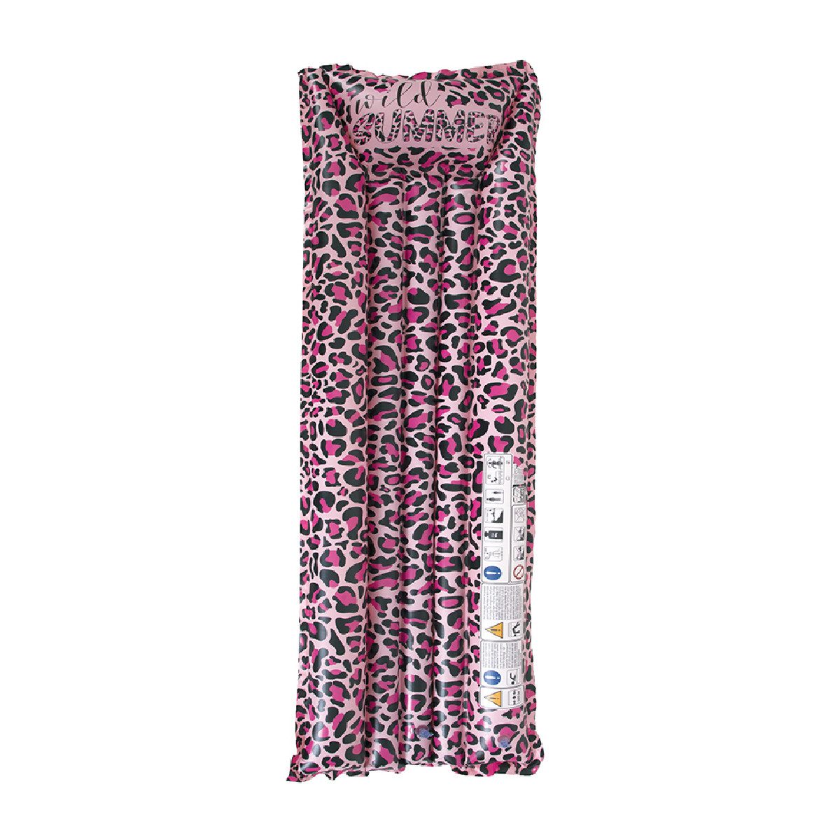 Happy People Luftmatratze Wild Summer Leoparden Design, Aufblasbar, Leoparden-Design, 2 Luftkammern