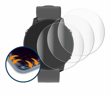 Savvies Full-Cover Schutzfolie für Shot Scope G5 GPS Watch, Displayschutzfolie, 4 Stück, 3D Curved klar