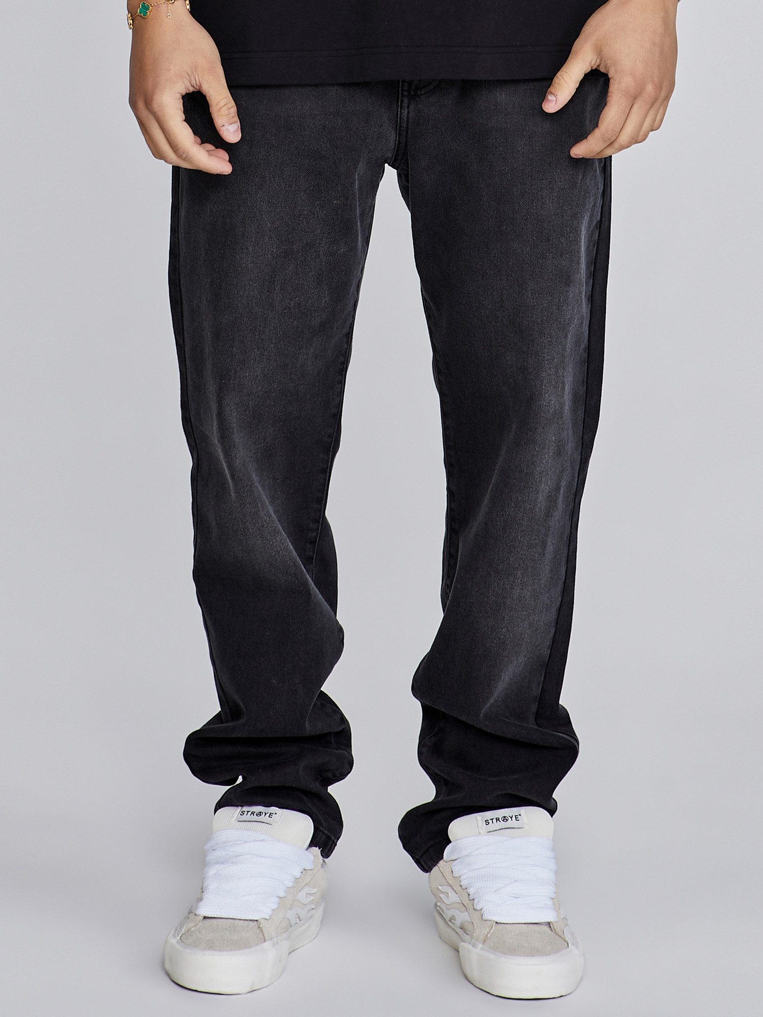 Siksilk Straight-Jeans SikSilk Herren Konisch Zulaufende Jeans