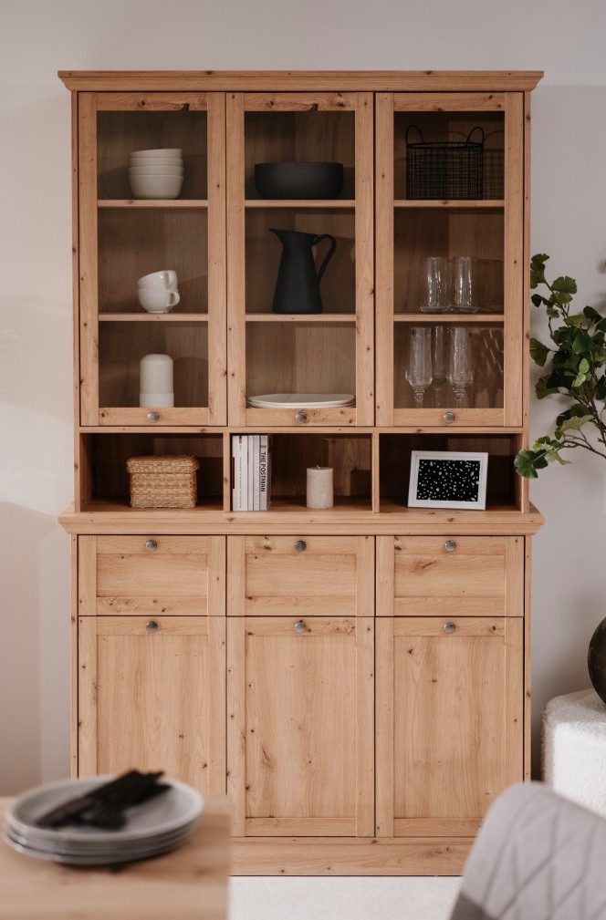 Finori Vitrine Buffetschrank Anrichte Timber, Artisan Oak
