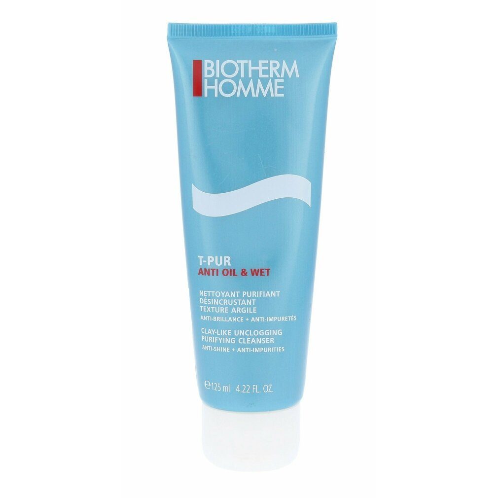 BIOTHERM Gesichts-Reinigungsschaum Homme T-Pur Anti Oil & Shine Reinigungsgel 125ml