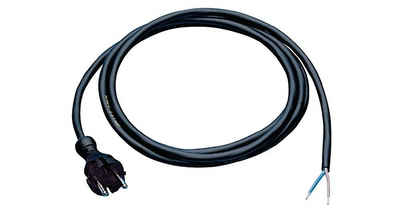 SONSTIGE »Anschlussleitung H05RN-F 2 x 1 mm² 5 m mit Konturenstecker schwarz für Innenbereich« Elektro-Kabel