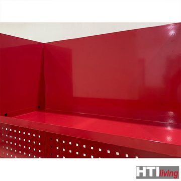 HTI-Living Werkzeugschrank Werkstattwand Havel Rot (Set, 6-St) Werkzeugwand Schranksystem Lochwand