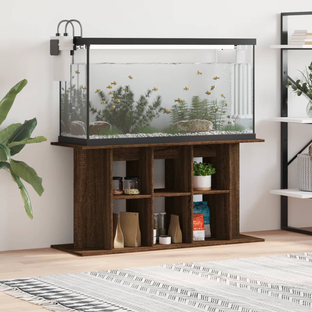 vidaXL Aquariumunterschrank 120 x 40 x 60 cm Aquariumständer Braun Eichen-Optik 120x40x60 cm Spanp