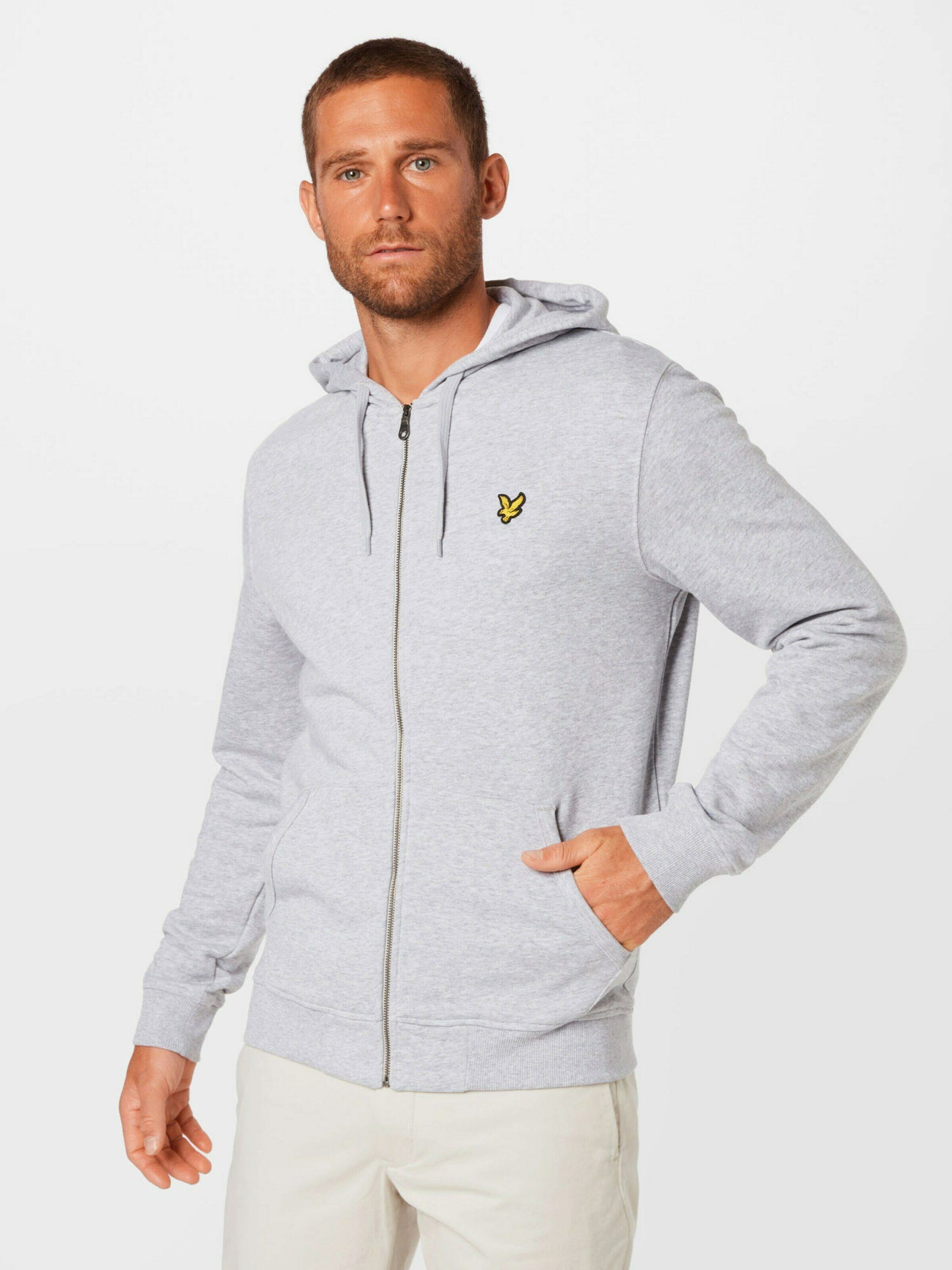 & Hellgrau Lyle Scott (1-tlg) Sweatjacke