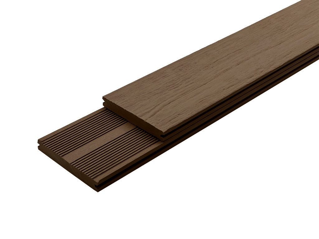 Belladoor Terrassendielen Belladoor WPC Terrassendiele BPC Dunkelbraun wetterfest, BxL: je 14.3x400 cm, 20 mm Stärke