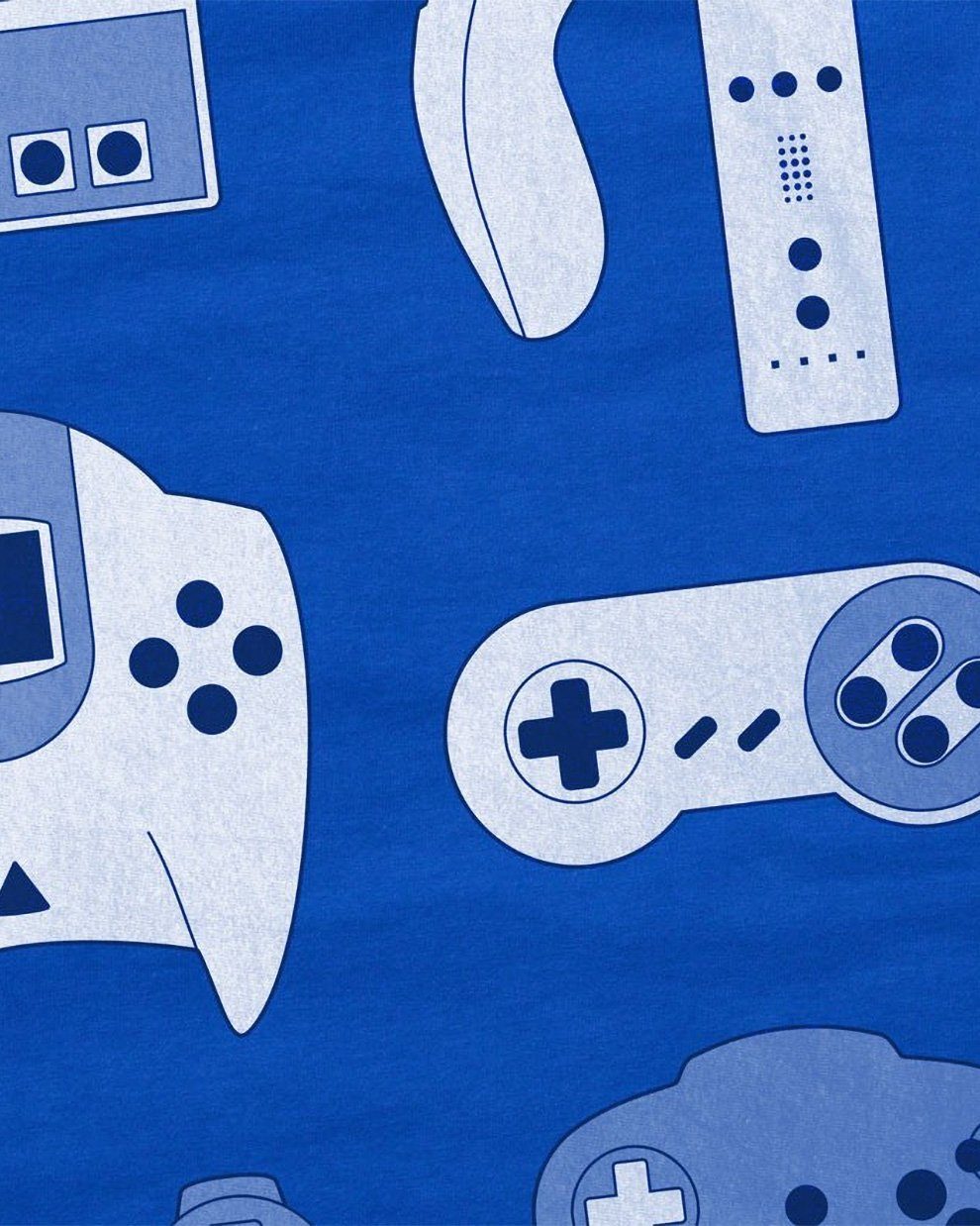 nintendo snes nes Gamer wii mario style3 Print-Shirt sega super kart ps4 sonic switch blau zelda Herren T-Shirt