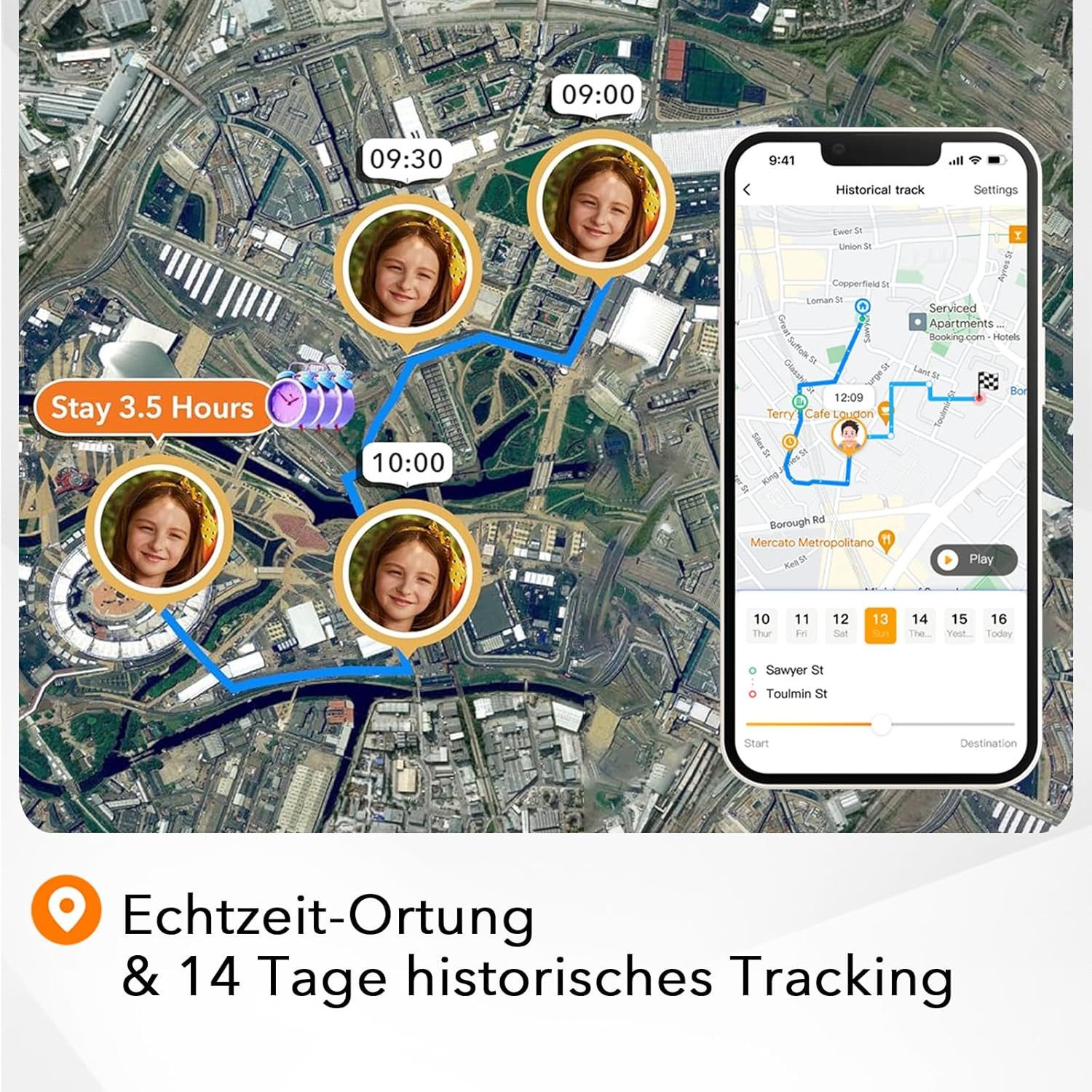 imoo imoo Z7 Kinder uhr,mit 4G, GPS und Telefon, IPX8-Wasserbeständigkeit Smartwatch (1.3 Zoll, CaremeOS)