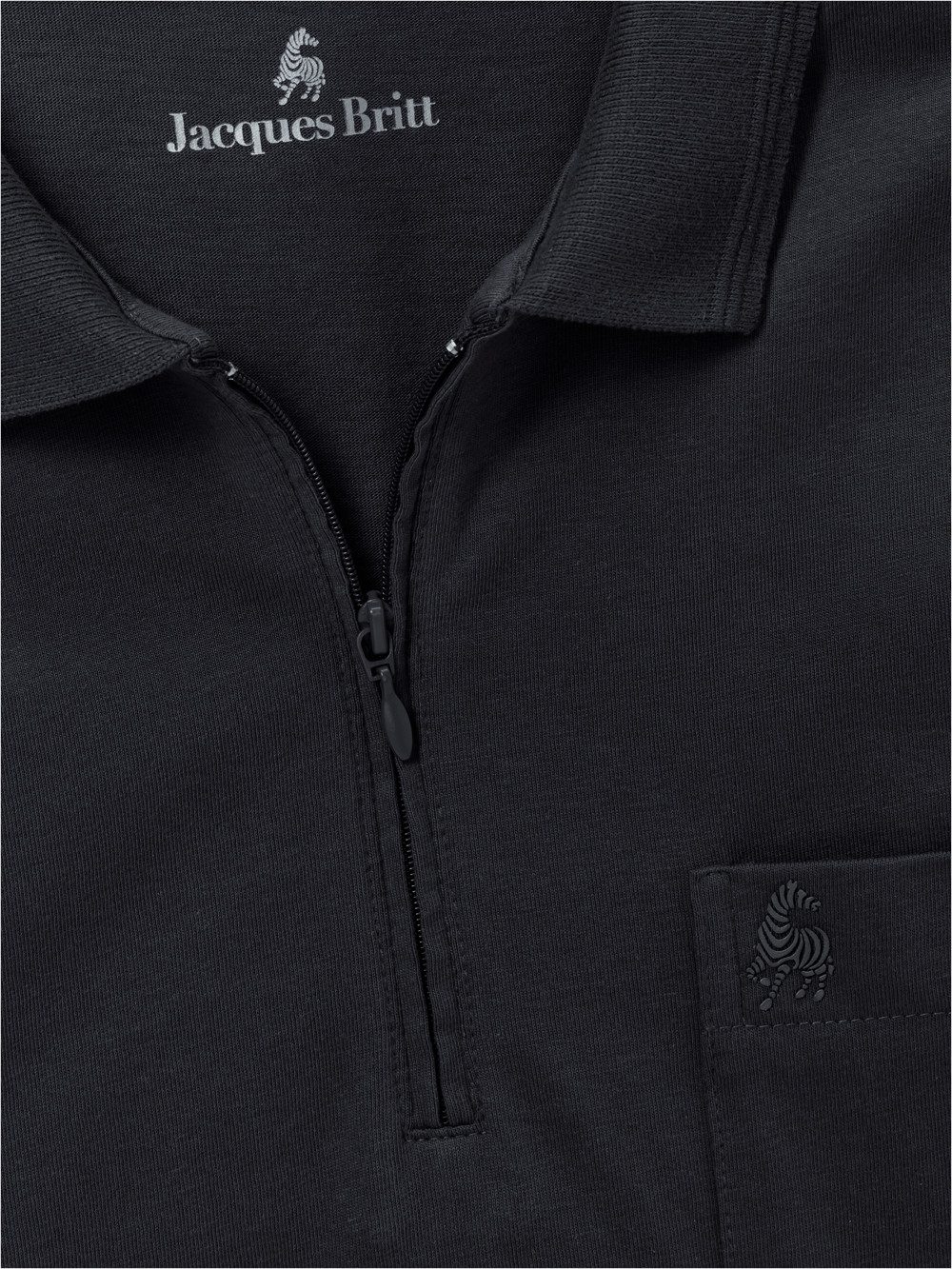 Jacques Britt Langarm-Poloshirt Superweich mit hohem Baumwoll-Anteil