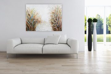 KUNSTLOFT Gemälde Ader der Natur 100x75 cm, Leinwandbild 100% HANDGEMALT Wandbild Wohnzimmer