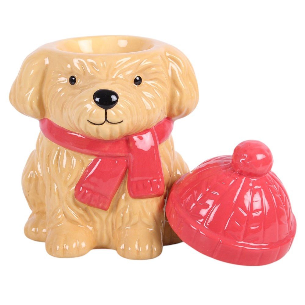 Something Different Duftlampe Winter Puppy Duftlampe Teelichthalter kleiner Hund