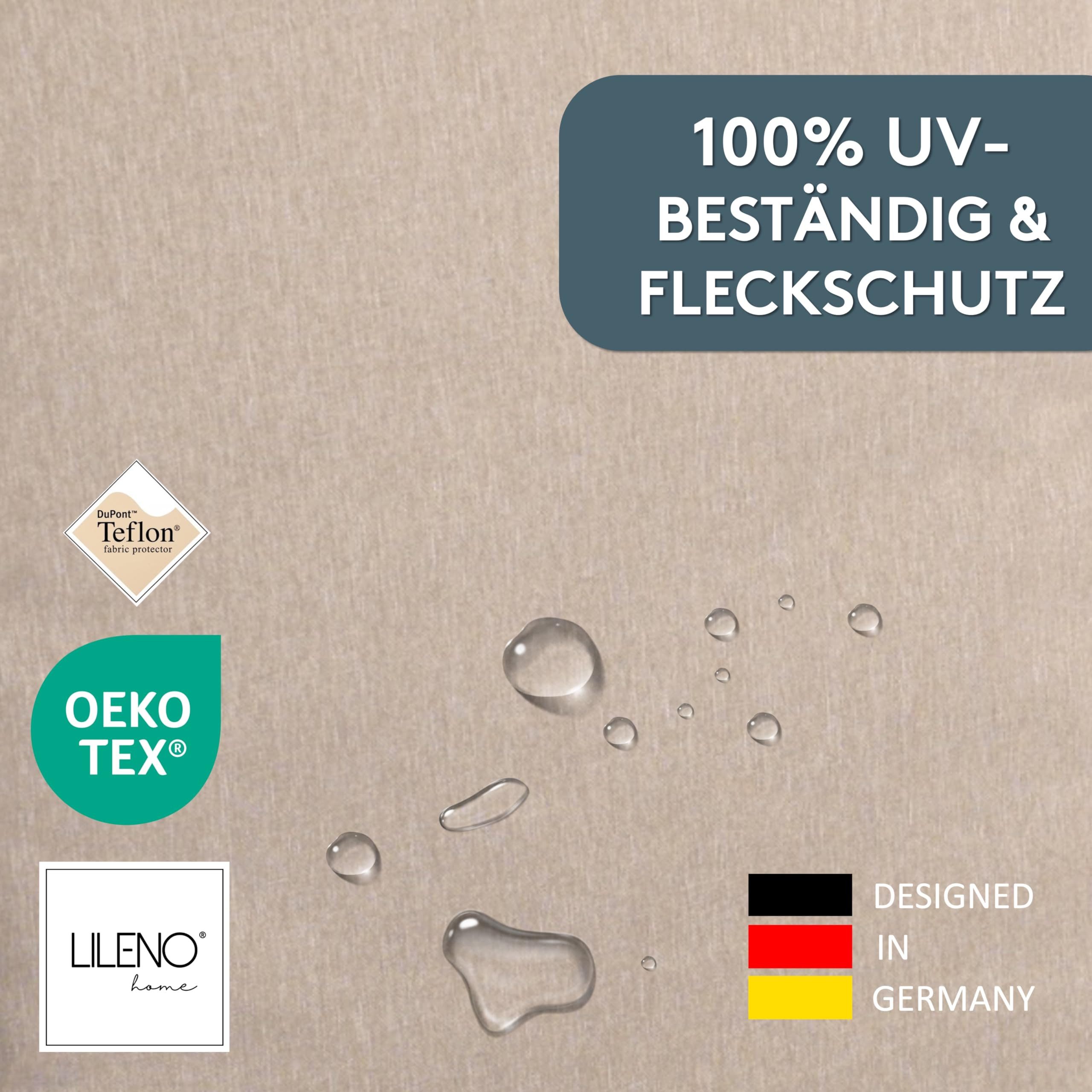 LILENO HOME Hochlehnerauflage Gartenstuhl Auflage, bequeme Sitzauflage für Gartenmöbel, Stuhlkissen, (1 St., 1er Set), Polsterauflage Taupe, Sitzpolster für Klappstühle