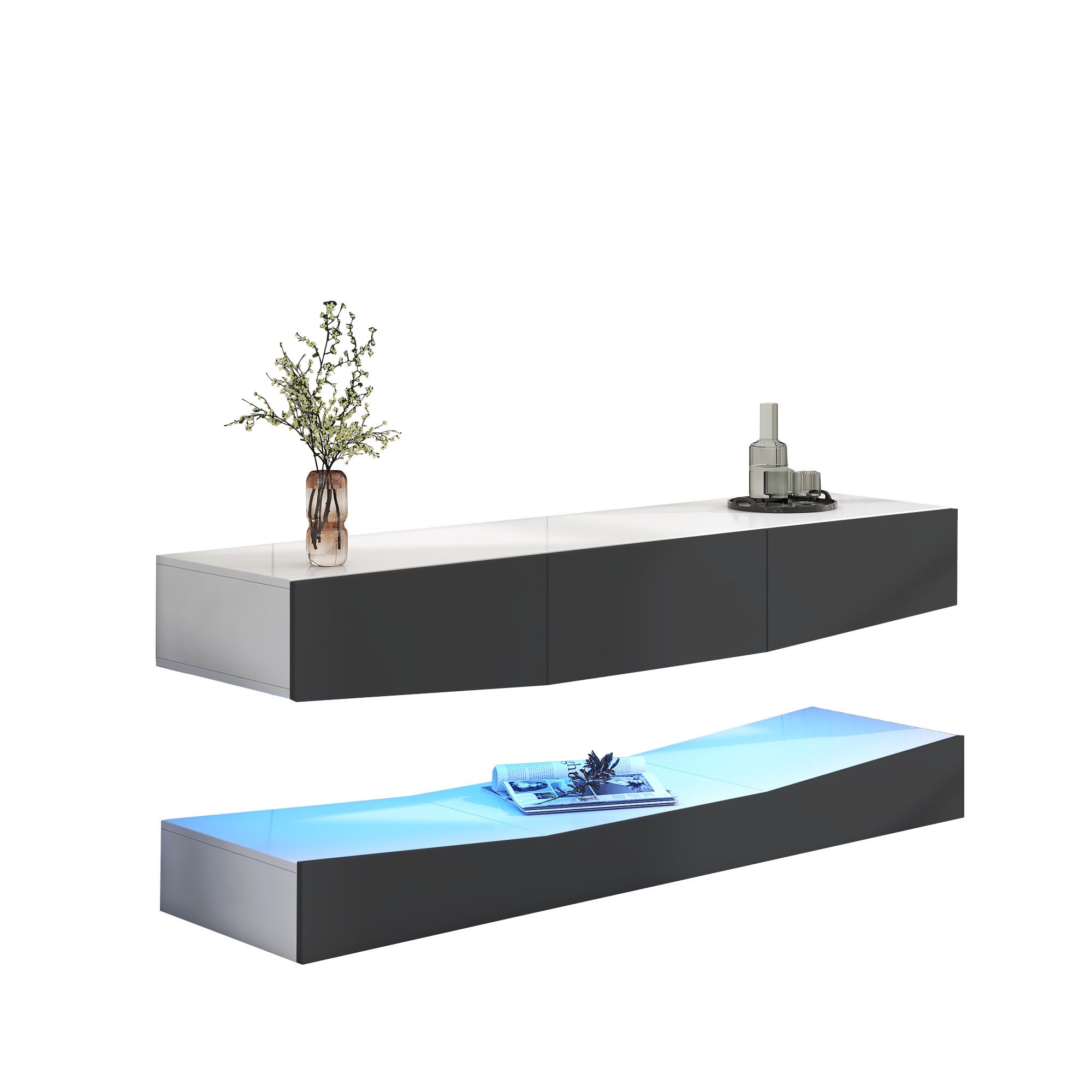 MODFU TV-Schrank Lowboard (Wand befestigter schwimmender günstig online kaufen