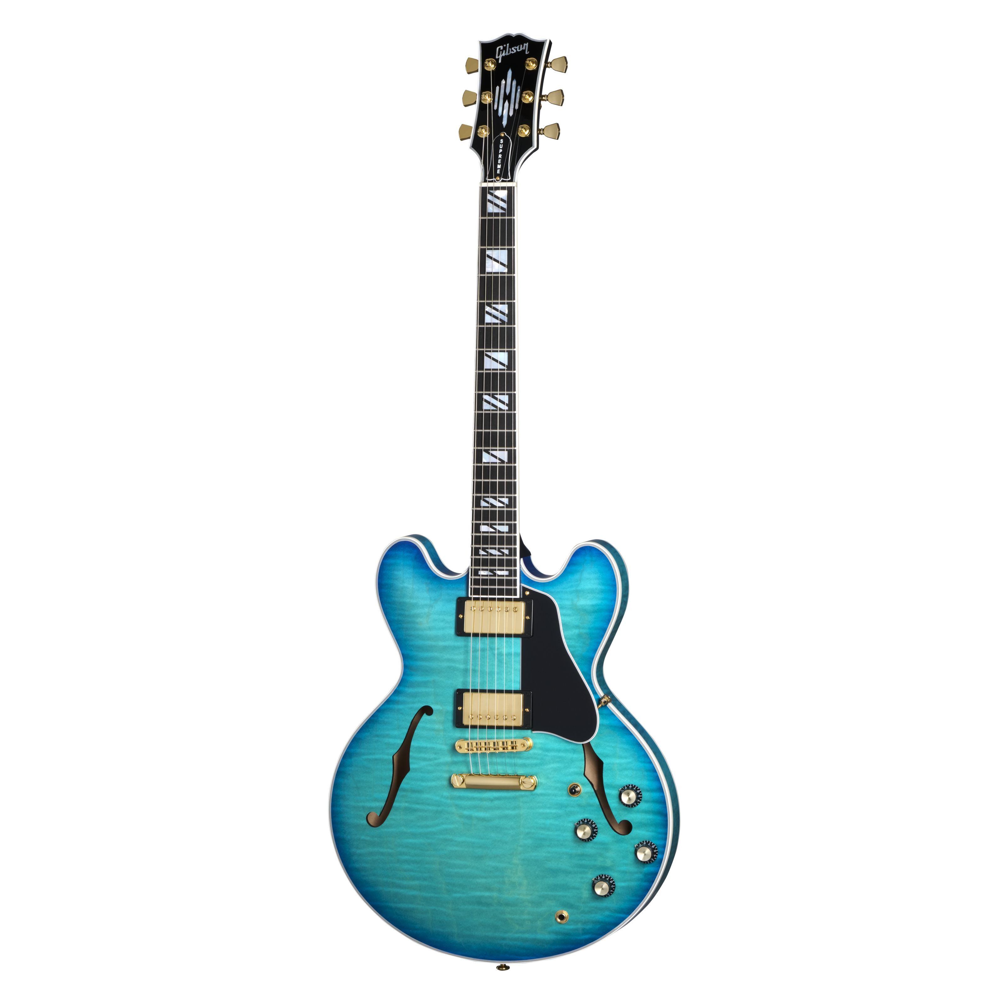 Gibson Halbakustik-Gitarre, Halb-Akustik Гитары, Custom-Shop, ES Supreme Blueberry Burst - Halbakustik Custom Gitarre
