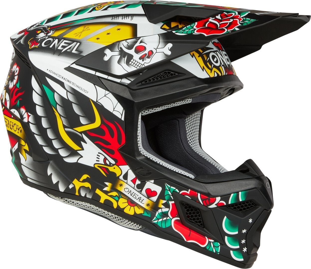 O’NEAL Motocrosshelm 3SRS Inked Motocross Helm, Notfallsystem-polsterung (eqrs) – Bild 3 von 5