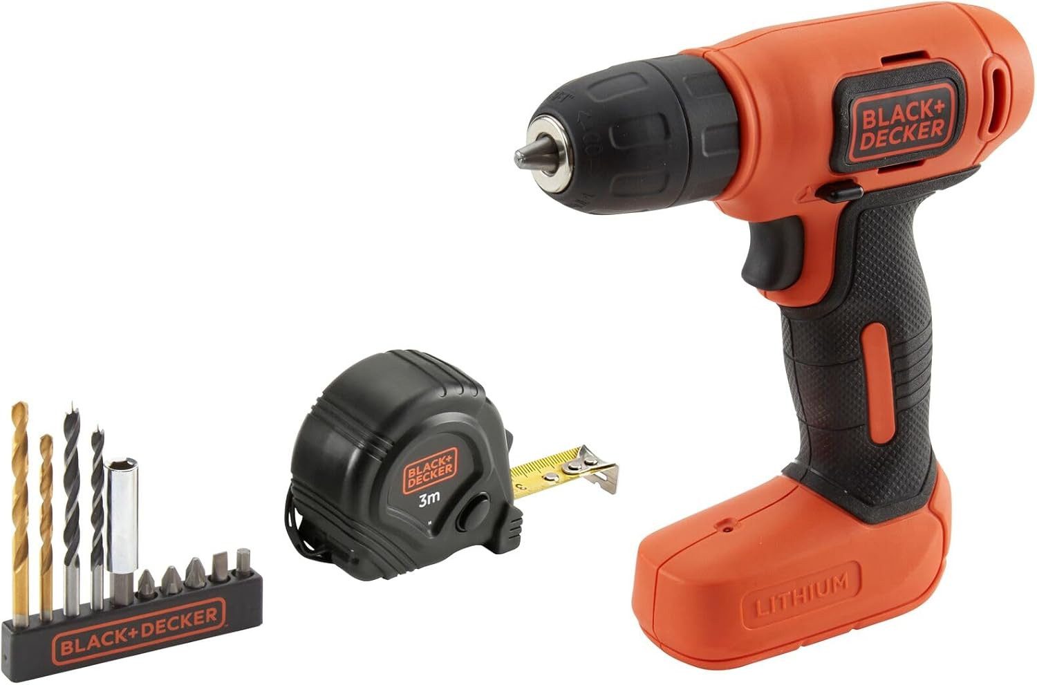 Black + Decker Bohrschrauber Bohrschrauber Ultra Kompakt 7.2 V 1.5 Ah Lithium, (1-tlg)