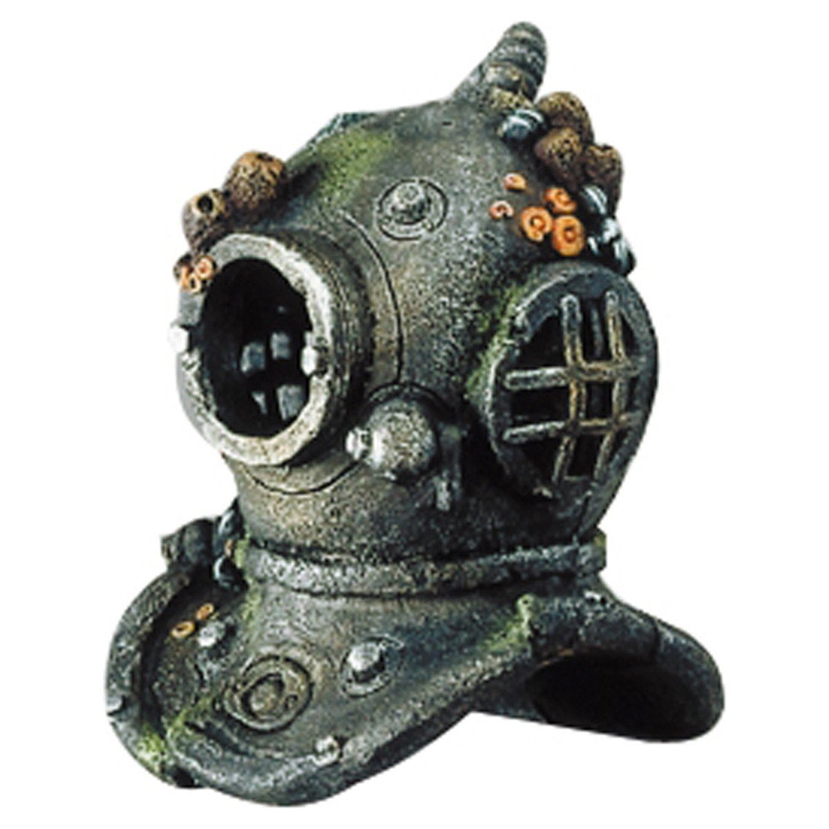Aquariendeko Aquariumdekoration Taucherhelm mit Ausströmer
