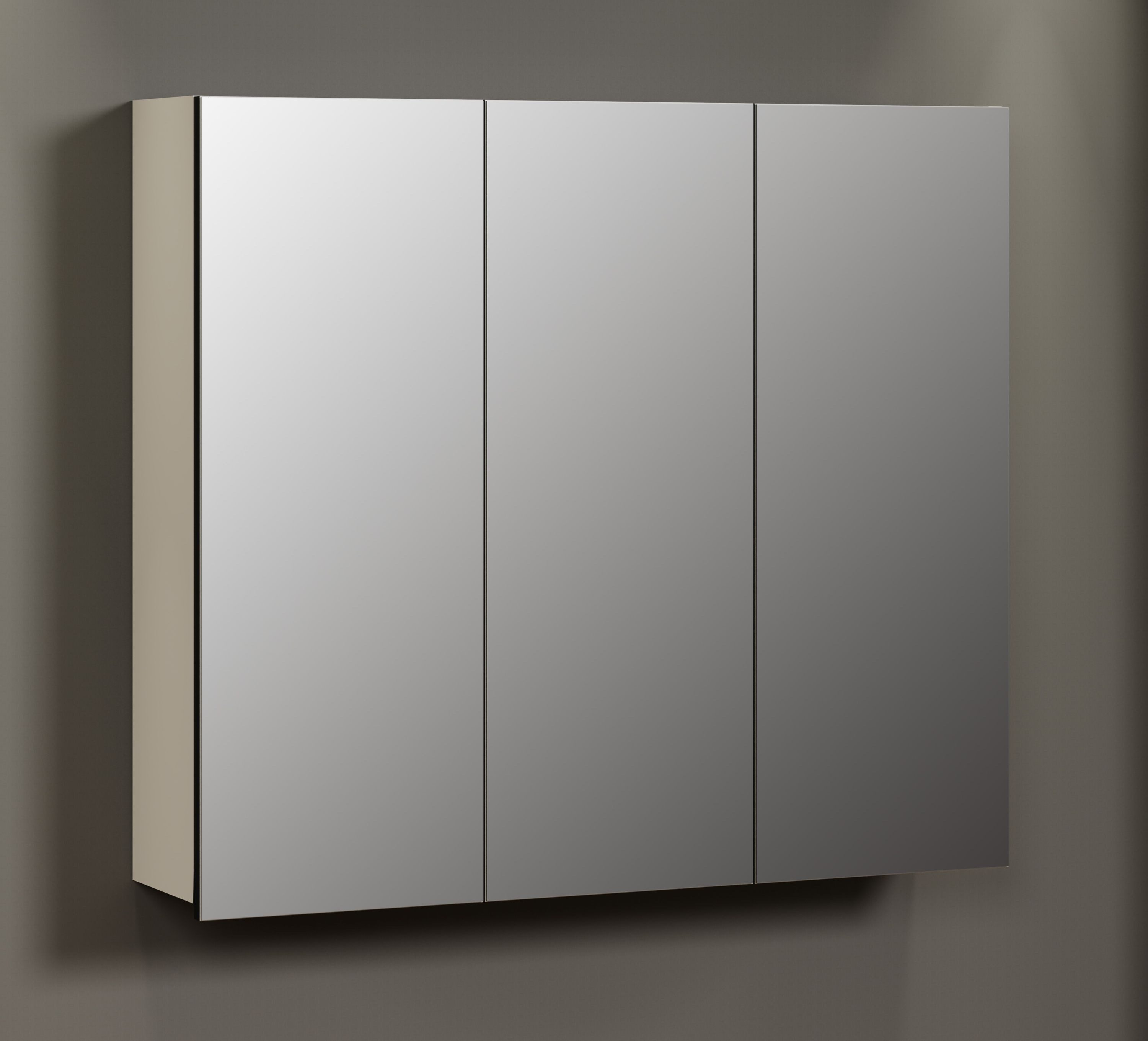 trendteam Badezimmerspiegelschrank (Spiegelschrank) Badspiegel Badschrank 90 x 80 x 20 cm