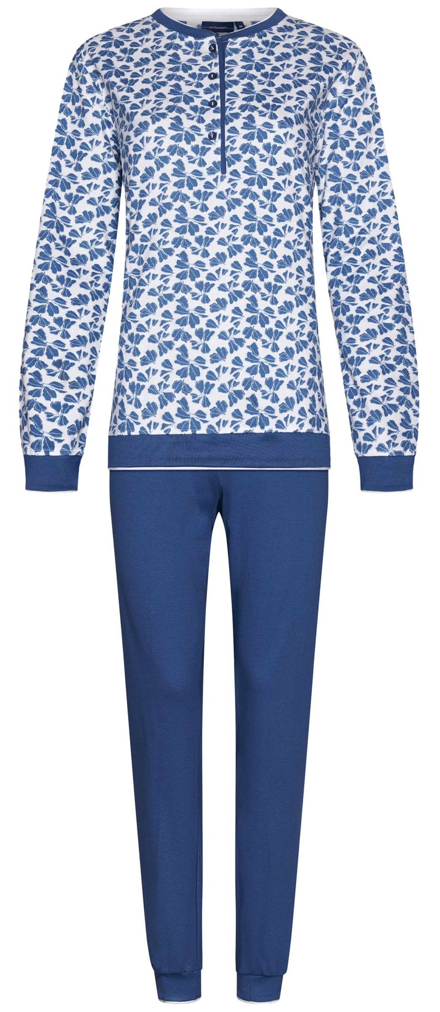 Pastunette Schlafanzug Damen Pyjama lang Interlock Qualität (2 tlg) Baumwol günstig online kaufen