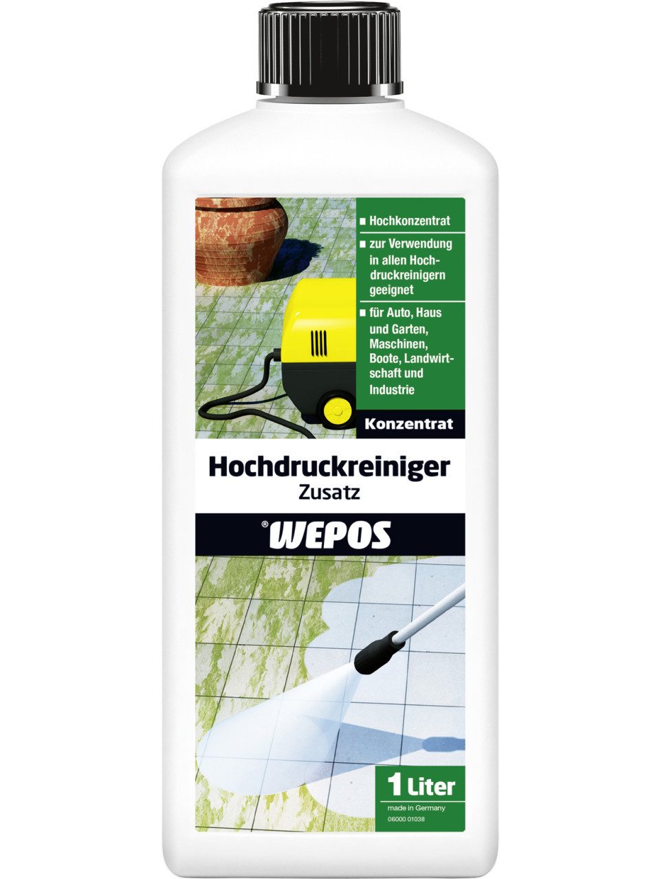 WEPOS CHEMIE GMBH Wepos Hochdruckreinigerzusatz 1 L Средство для удаления зелени
