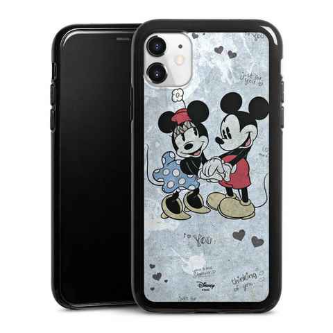 DeinDesign Handyhülle Disney Mickey & Minnie Mouse Vintage Mickey&Minnie In Love, Apple iPhone 11 Silikon Hülle Bumper Case Handy Schutzhülle