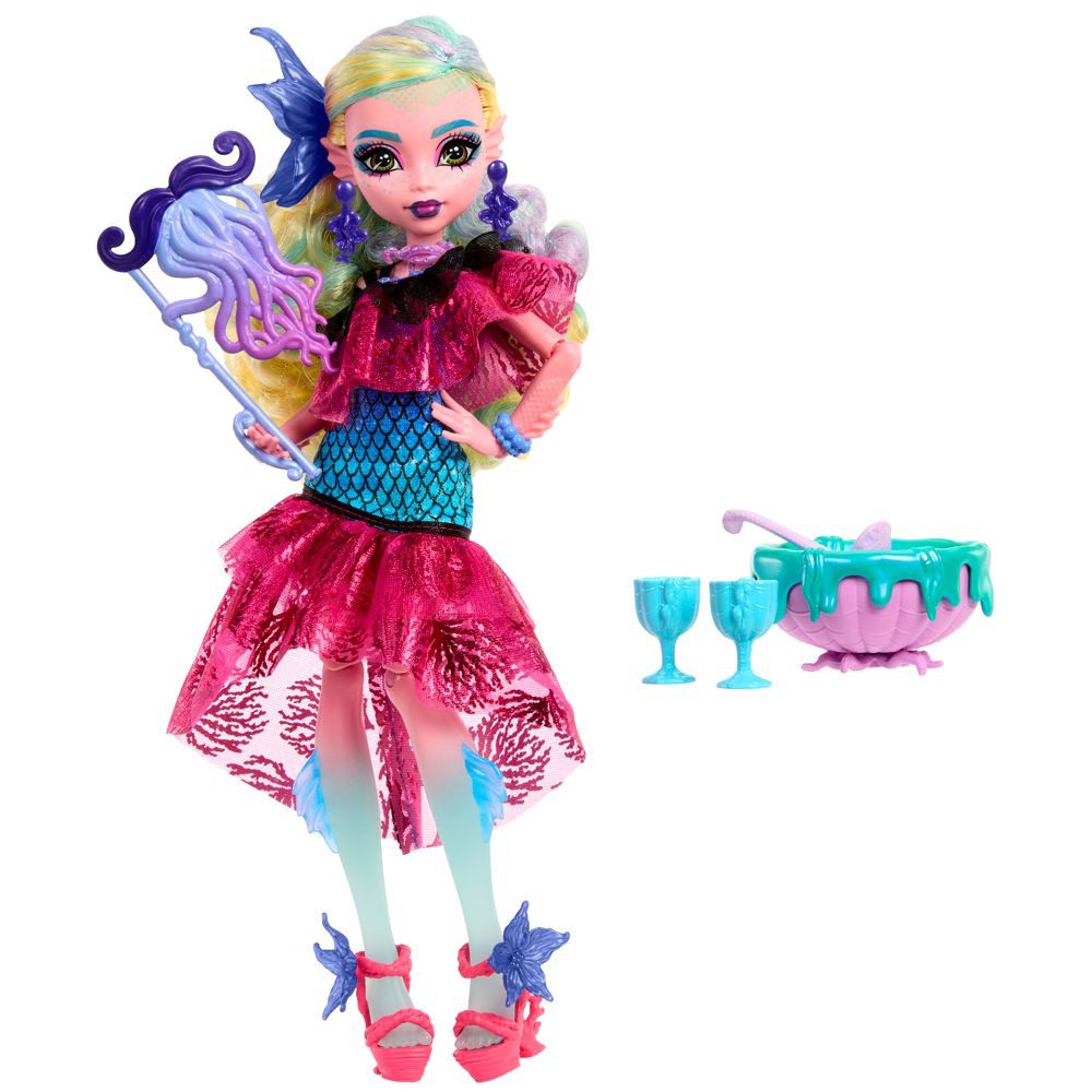 Mattel® Anziehpuppe Puppe Lagoona Blue Monster High Monsterball HNF71 Spiel-Set – Bild 5 von 5
