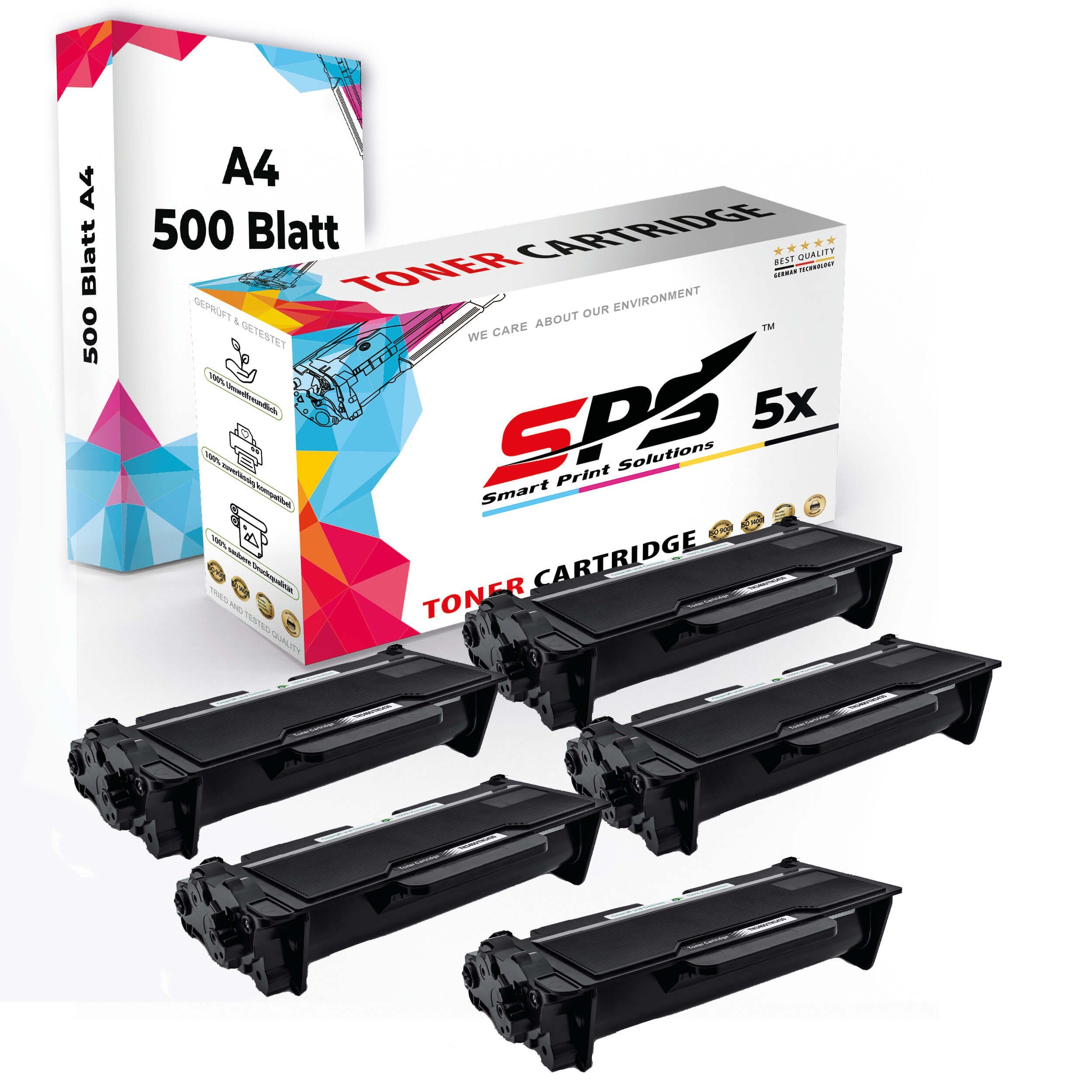 SPS Tonerkartusche Druckerpapier A4 + 5x Multipack Set Kompatibel für Brother DCP-L 5602, (5er Pack)