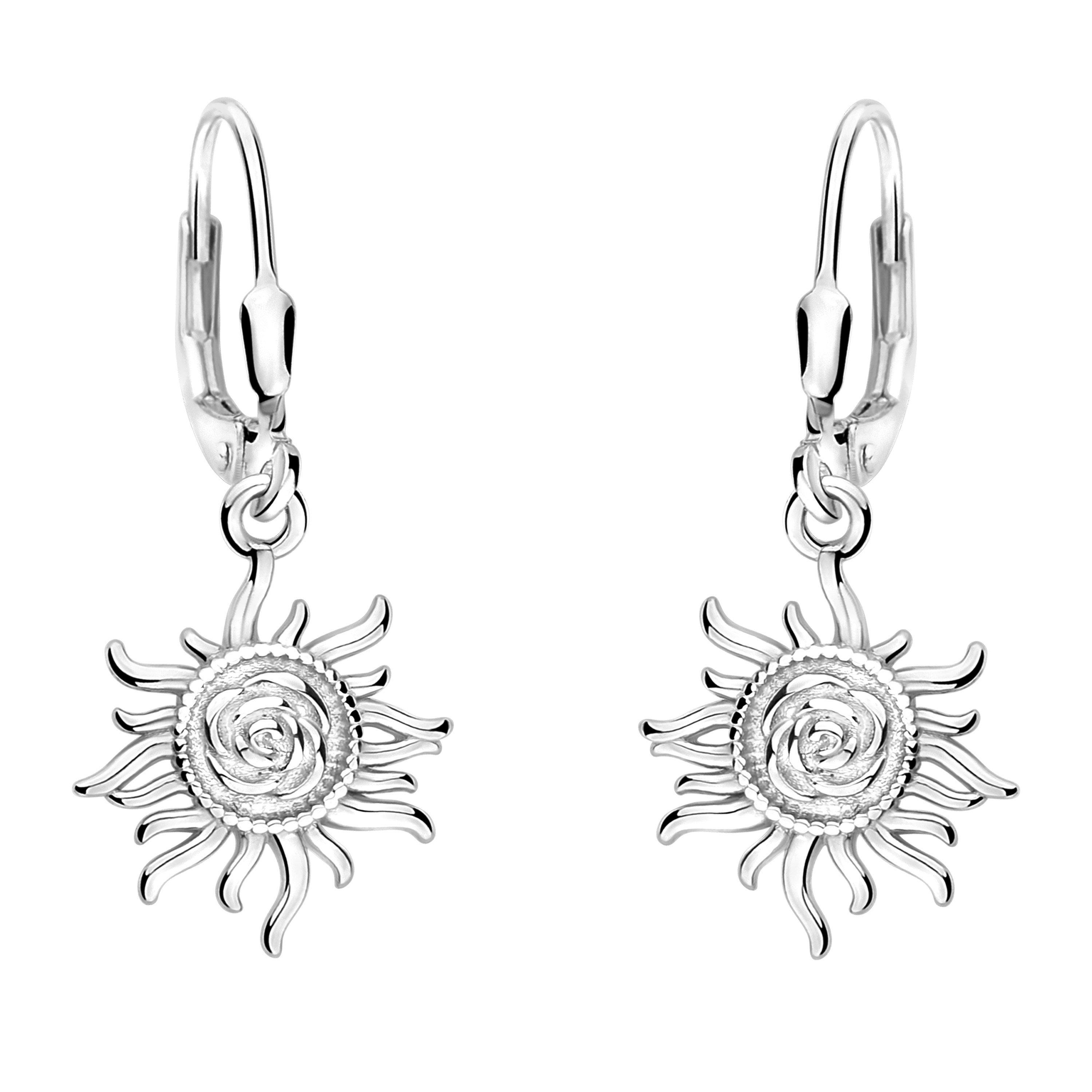 Sofia Milani Paar Ohrhänger Sonne, 925 Silber Damen Schmuck - E2174