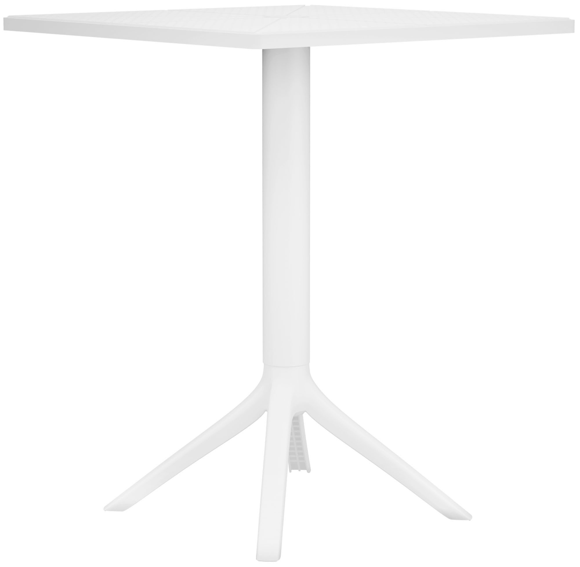 CLP Gartentisch Gartentisch Nuvela 60 x 60 cm (1er), Wetterfest, UV-beständig, pflegeleicht