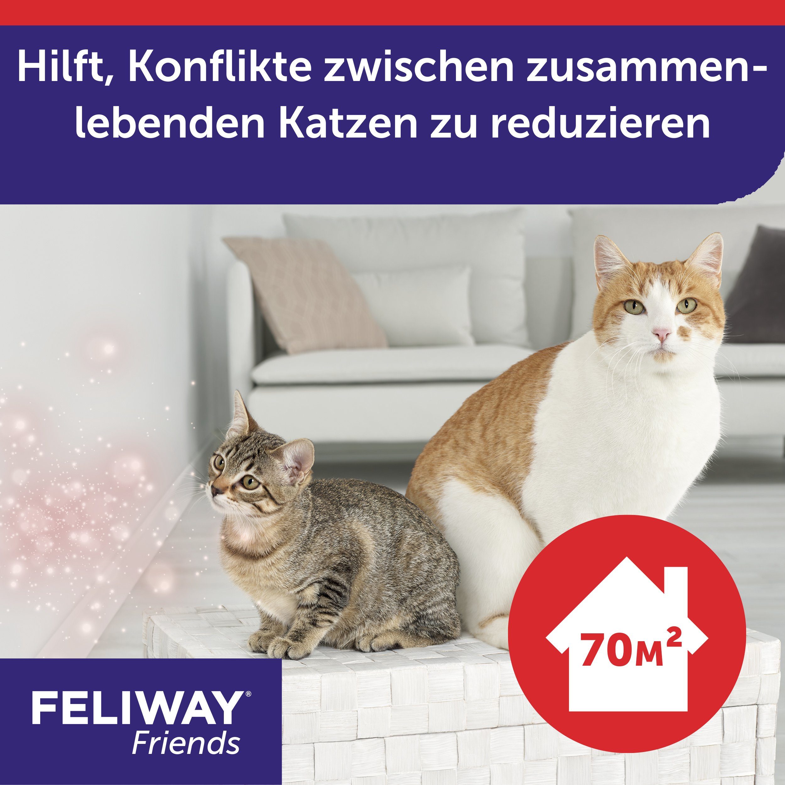 Feliway Katzenstreu FELIWAY® FRIENDS 3x30 Tage Vorteilspack