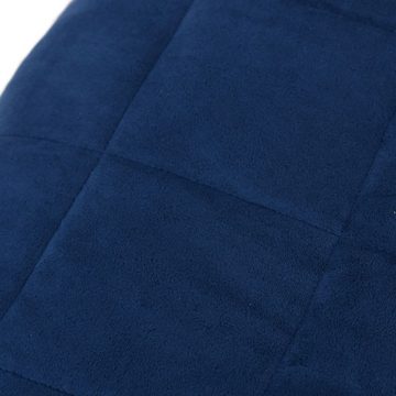 Einziehdecke, Gewichtsdecke Blau 150x200 cm 7 kg Stoff Bettdecke, vidaXL