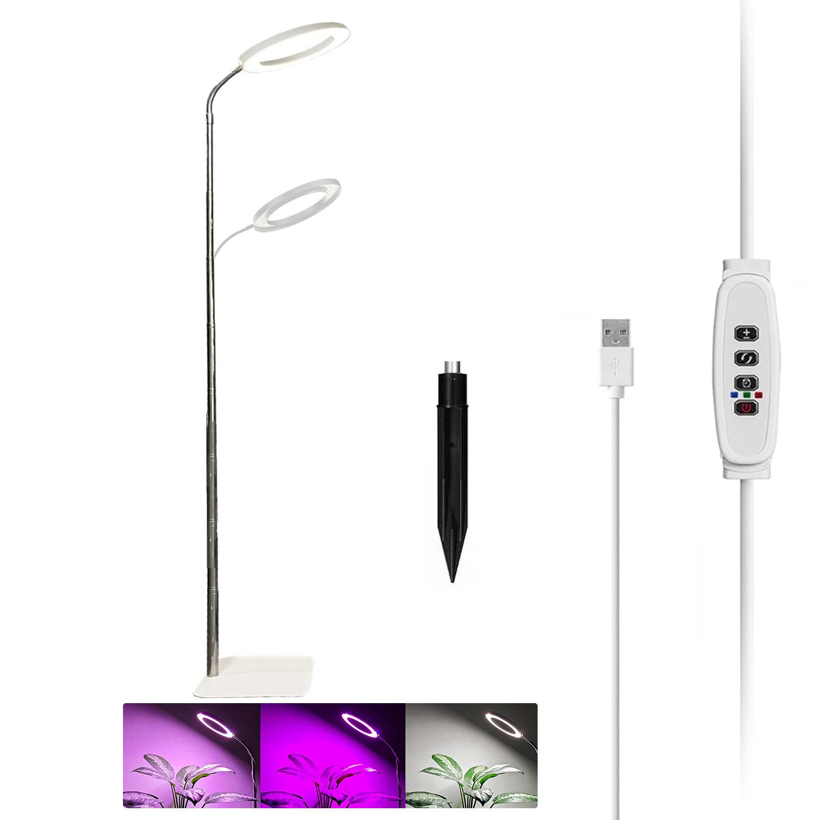 MUPOO Pflanzenlampe 72s LED Bodenpflanzenlicht Vollspektrum günstig online kaufen