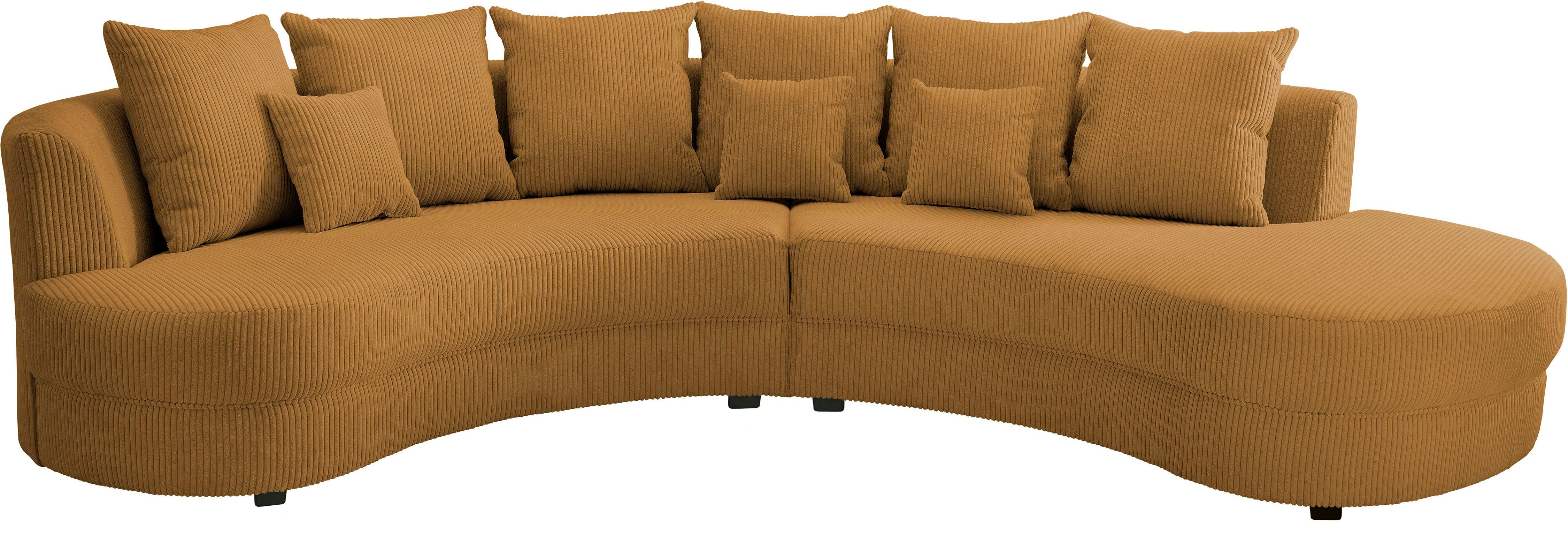 Home affaire Ecksofa Limoncello organische Formensprache, L-Form, ergonomische Form