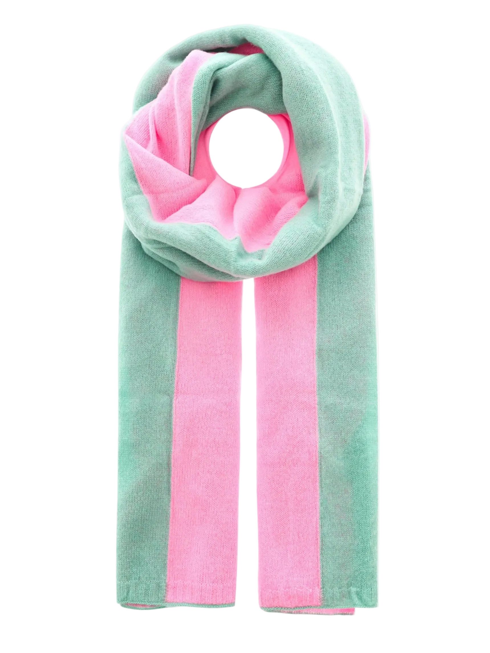 Zwillingsherz Strickschal 100% XXL Kaschmir Schal "Zweifarbig"