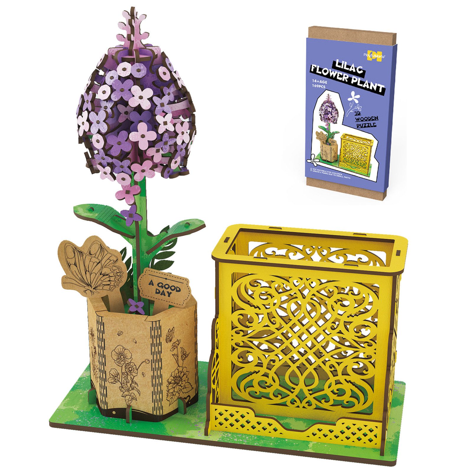 Esun 3D-Puzzle 3D Puzzle Holz, DIY-Blume günstig online kaufen