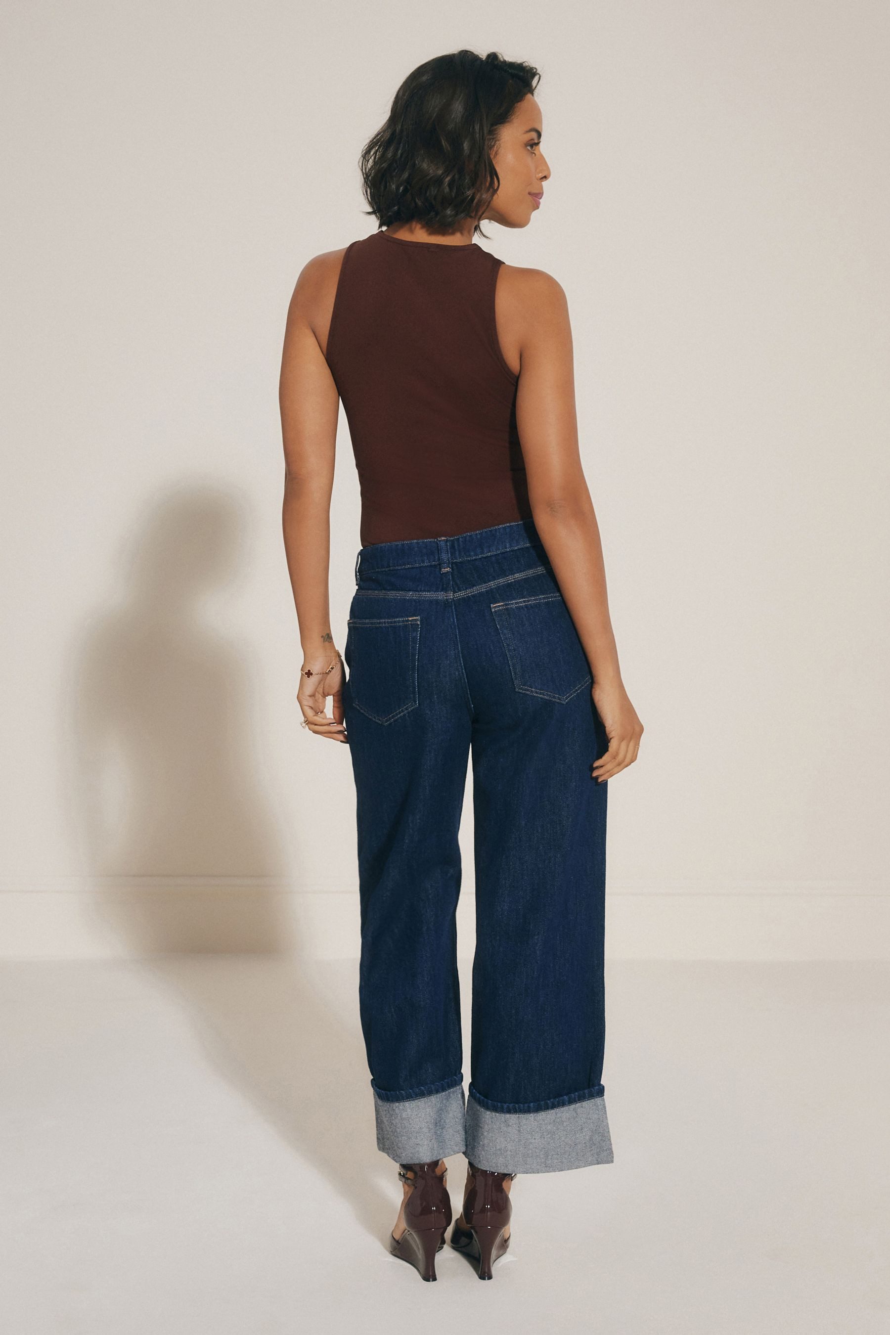 Next Weite Jeans Verkürzte Jeans,weites Bein günstig online kaufen