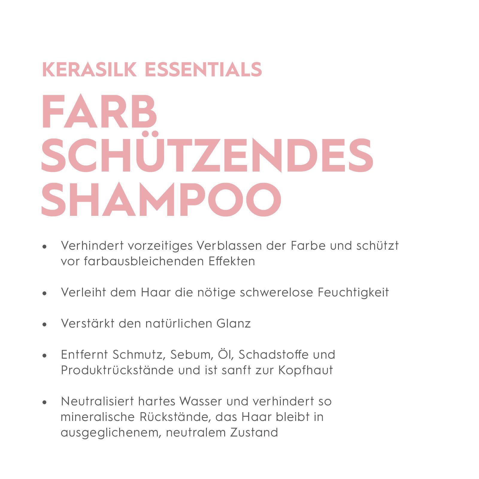 Kerasilk Shampoo, Haarshampoo Farbschützendes 1-tlg., vegan