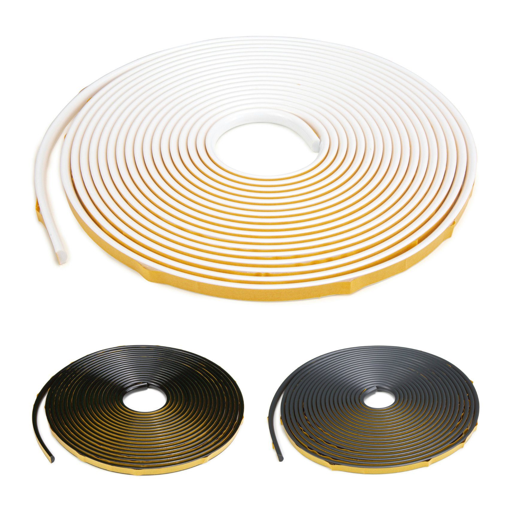 HEXIMO Zierleiste SFL-1 weiß 10 Meter, Flexible Zierleiste (12 x 6 mm) selb günstig online kaufen