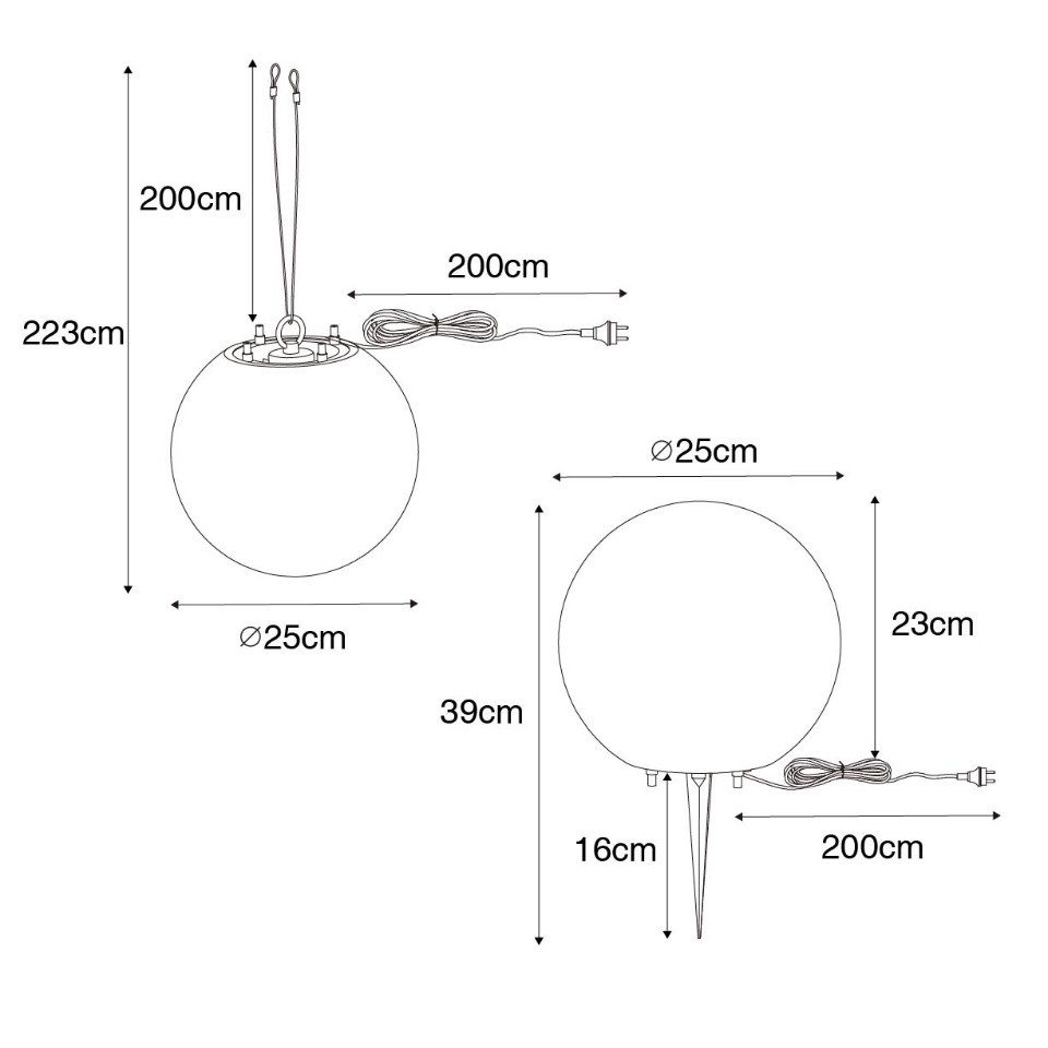 Qazqa Außen-Stehlampe Nura, ohne Leuchtmittel, Warmweiß, QAZQA Außen Boden­leuchte, e27, Weiß, Kunststoff, Modern